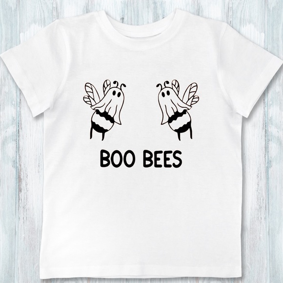 NWT Boo Bees Ghost Halloween Graphic Tee Shirt - Picture 3 of 7